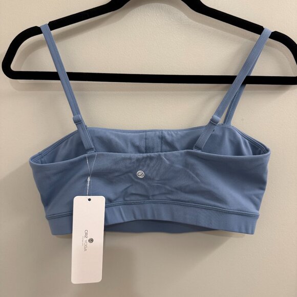 NEW CRZ YOGA Women's Size M Adjustable Spaghetti Thin Strap Padded Sports Bra - Picture 5 of 5